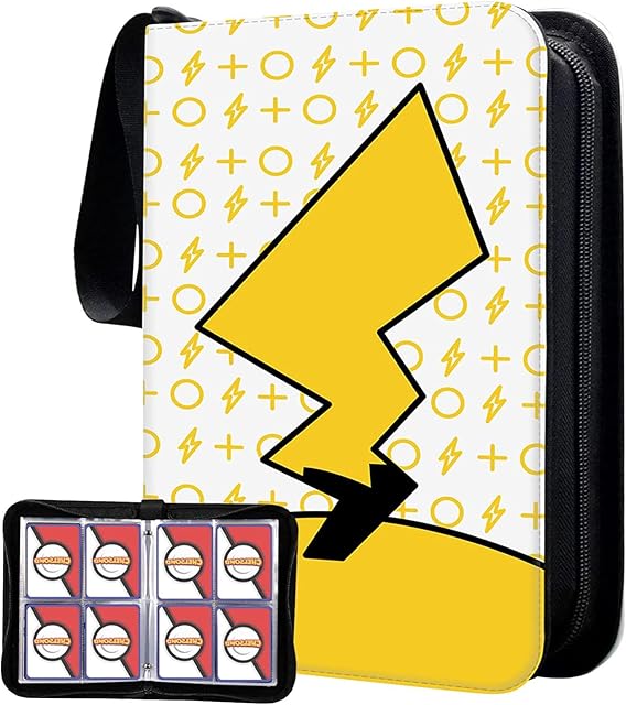 Trading Card Binder for Cards - Card Holder Album Fits 400 Cards with 50 Removable Sheet Cards Holder Folder Binder Album for Girls Boys TCG Book Collection