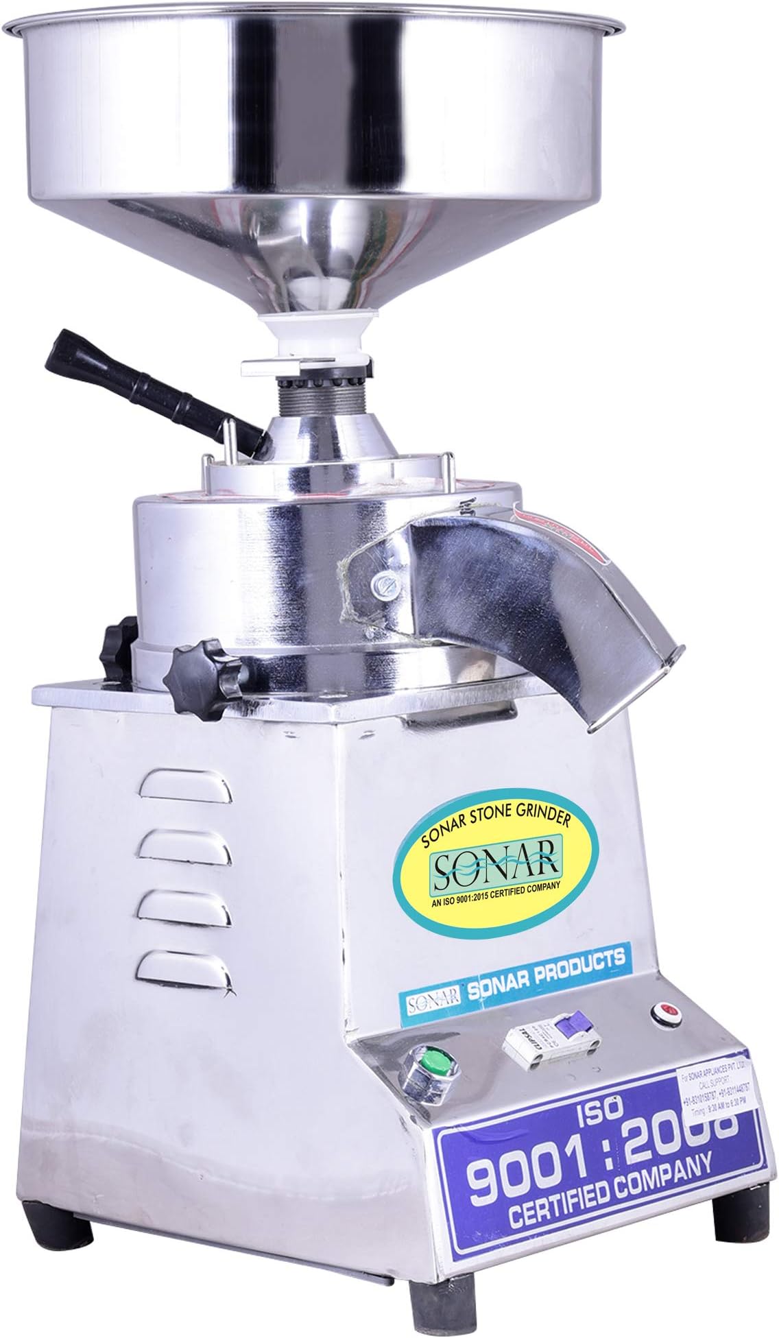 SONAR Stone Grinder, Atta chakki, Flour Mill (Silver)
