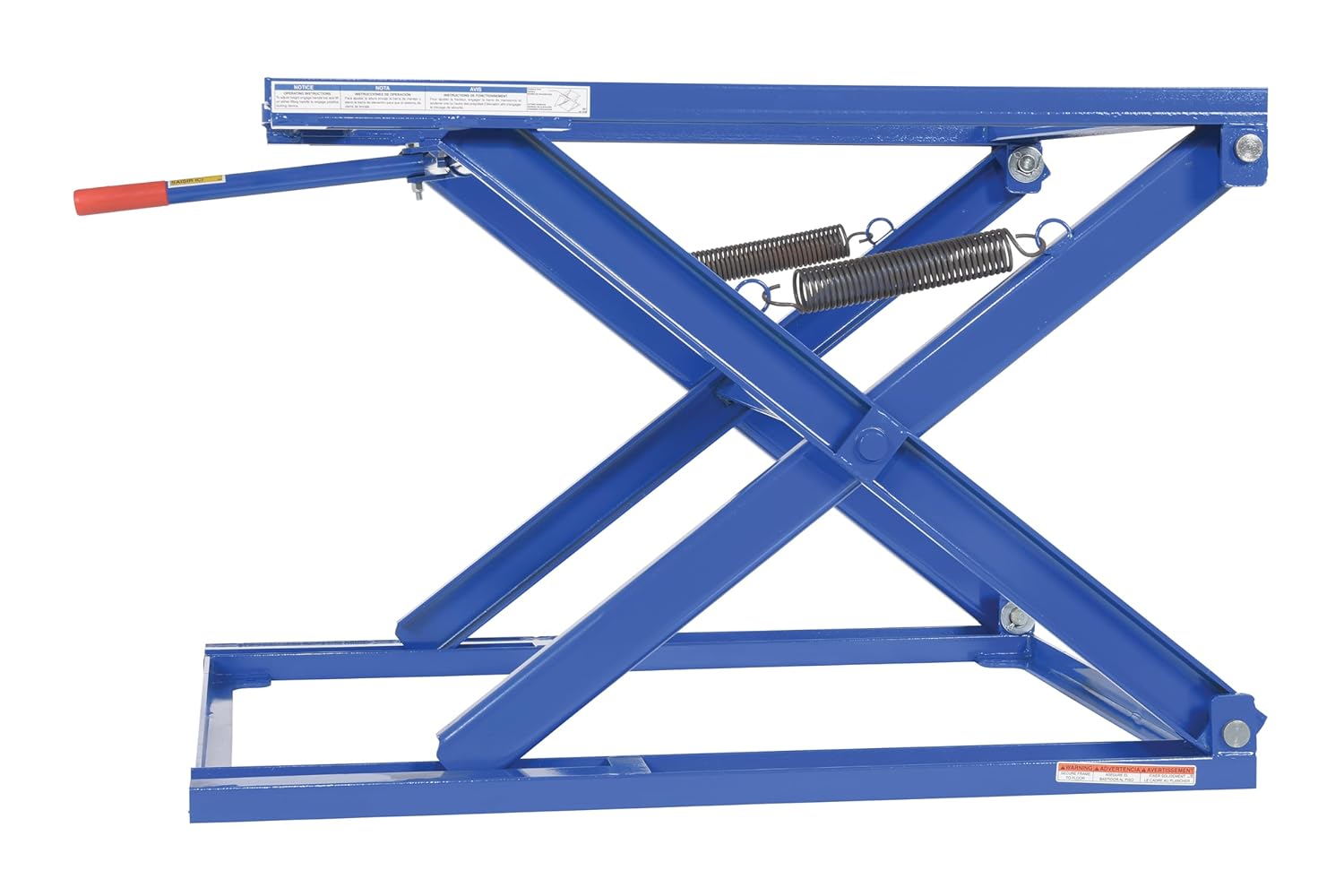 Vestil PS-4045 Steel Adjustable Pallet Stand 45-3/4 In. x 40-1/2 In. x 10 In. 5000 Lb. Capacity Blue