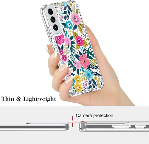 Miniatura 6 de ICEDIO Funda para Samsung Galaxy S22, delgada, transparente, con diseños de moda para niñas y mujeres, funda protectora duradera para Samsung Galaxy