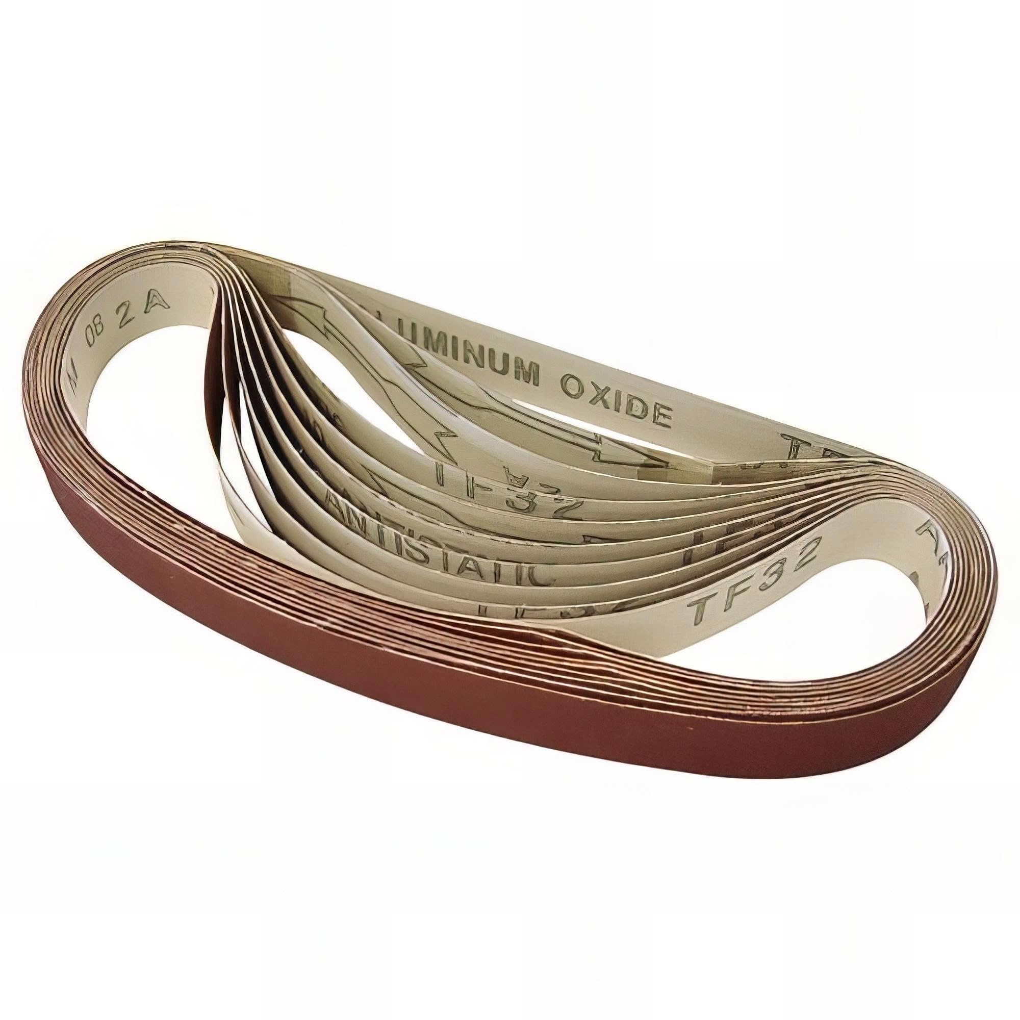 KING TONY QB912008 M7 Bandas para lijar 20x330mm 80g para QB325 por 10 para adultos, ideal para uso diario práctico, 80g