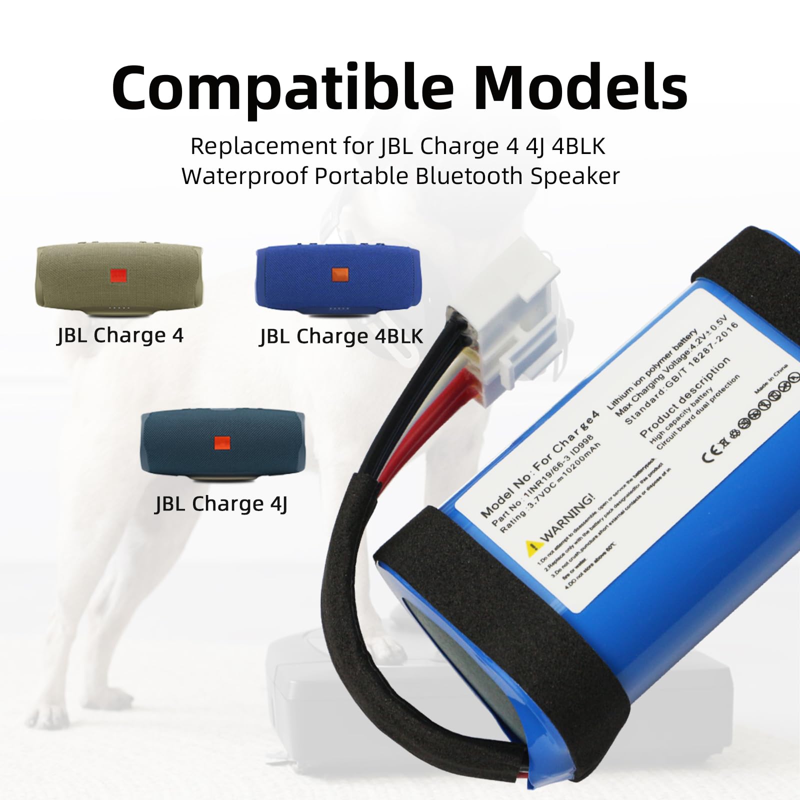 Jbl Flip Battery Replacement 10200mAh Replacement Battery For