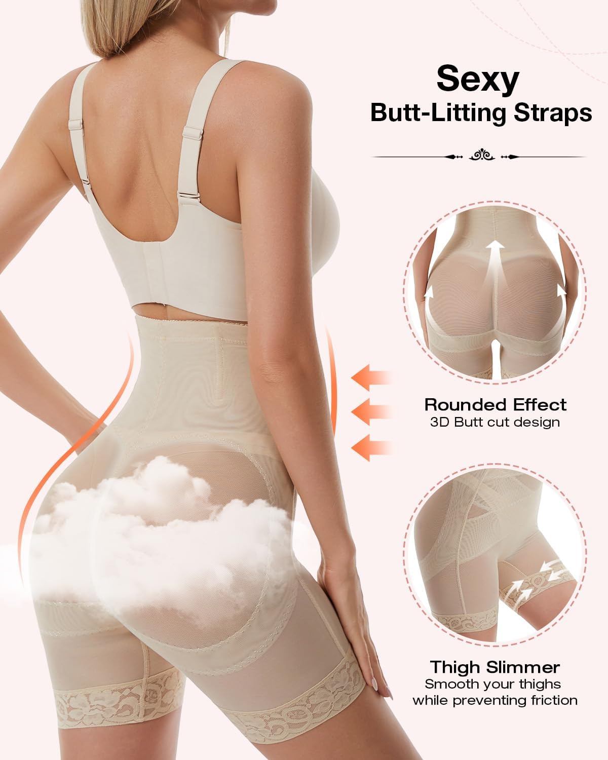 Shapewear Tummy Control for Women High Waisted Body Shaper Butt Lifting Shorts Panties Girdles Underwear - Image 3