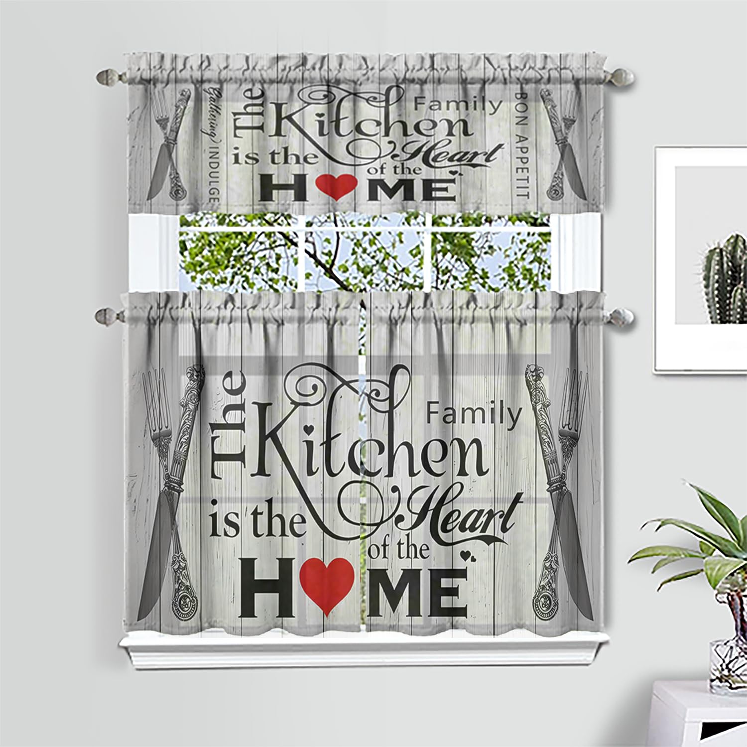 Sunopas Faultier-Vorhänge 3-teilig - Lustiges Tierdesign Für Küche & Wohnzimmer