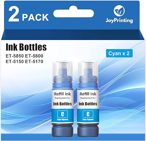 542 botellas de repuesto de tinta cian compatibles con botellas de tinta Epson 542 funcionan para impresoras ET-5800 ET-5850 ET-5880 ET-16600