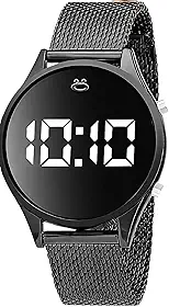 Relogio Feminino Qualidade Premium Aço Inox Digital + Caixa Led Original Silicone Casual
