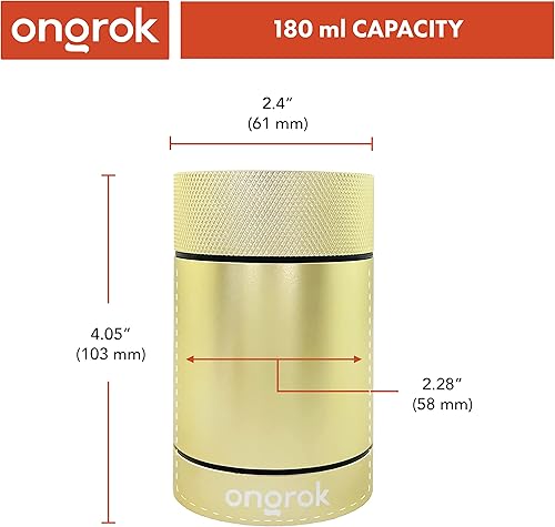 Miniatura 2 de ONGROK Recipiente de almacenamiento de aluminio, 6.1 fl oz, tarro a prueba de aire para preservar el olor y el aroma