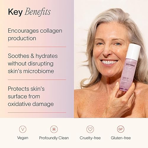 Miniatura 3 de Solawave Tónico refrescante de Jelly Mist con Gotu Kola, prebióticos, probióticos, hidratante Pro vitamina B5 para todo tipo de piel (3.4 onzas)