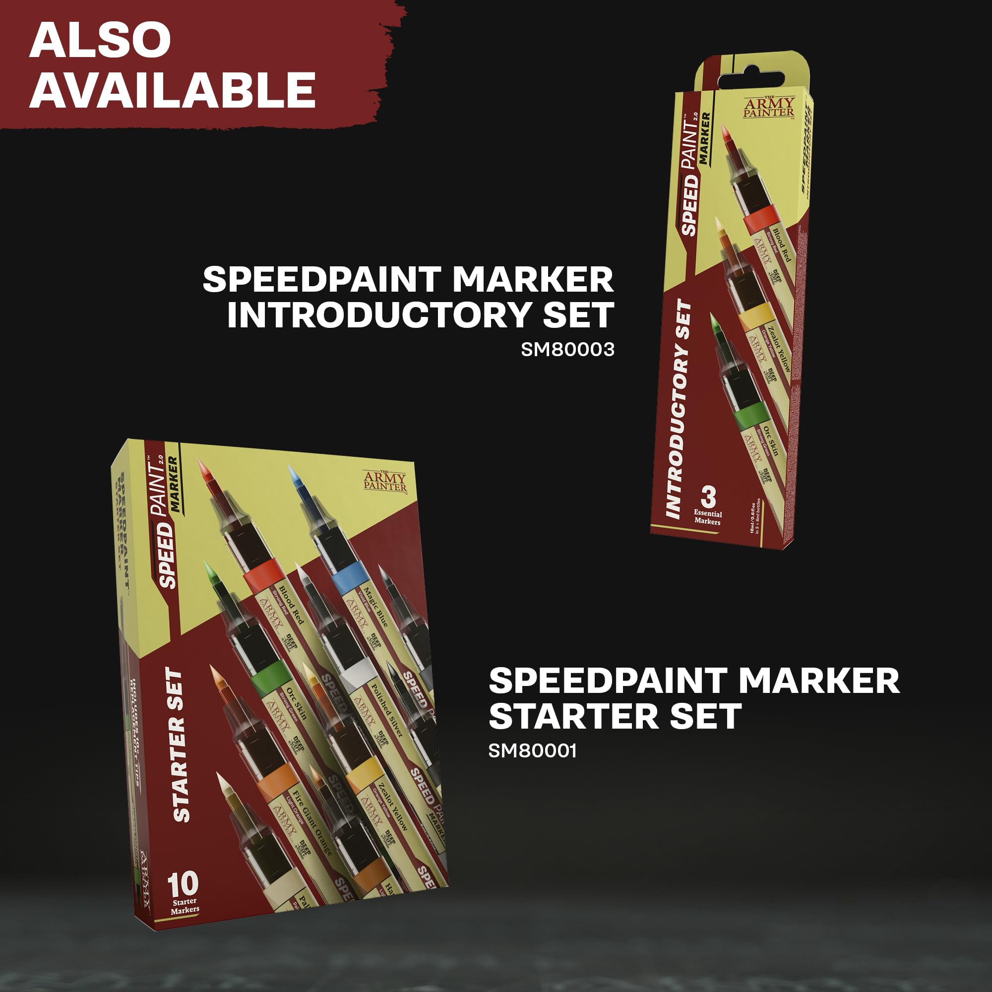 The Army Painter, Speedpaint Marker Mega Set, 60 x 6 ml | Marker Speedpaint 2.0, colori acrilici a contrasto, per miniature DnD e Warhammer
