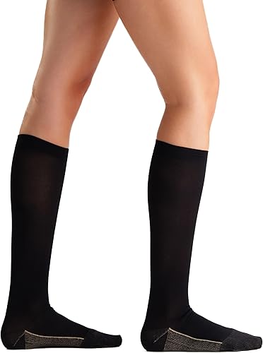 Miniatura 2 de EvoNation Calcetines de compresión graduados de cobre para mujer, hasta la rodilla, 20-30 mmHg, medias de compresión firme