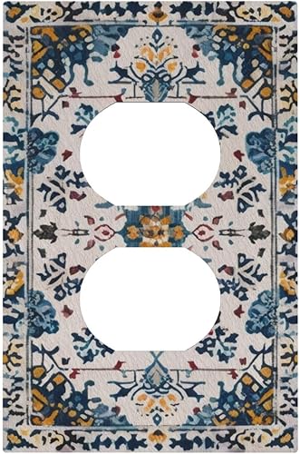 Miniatura 83 de Cubiertas Decorativas para Interruptor de Luz de Palanca Triple Retro Rojo Pulpo Monstruo Ola Marina Azul de 3 Segmentos Cubiertas de Placa de Pared