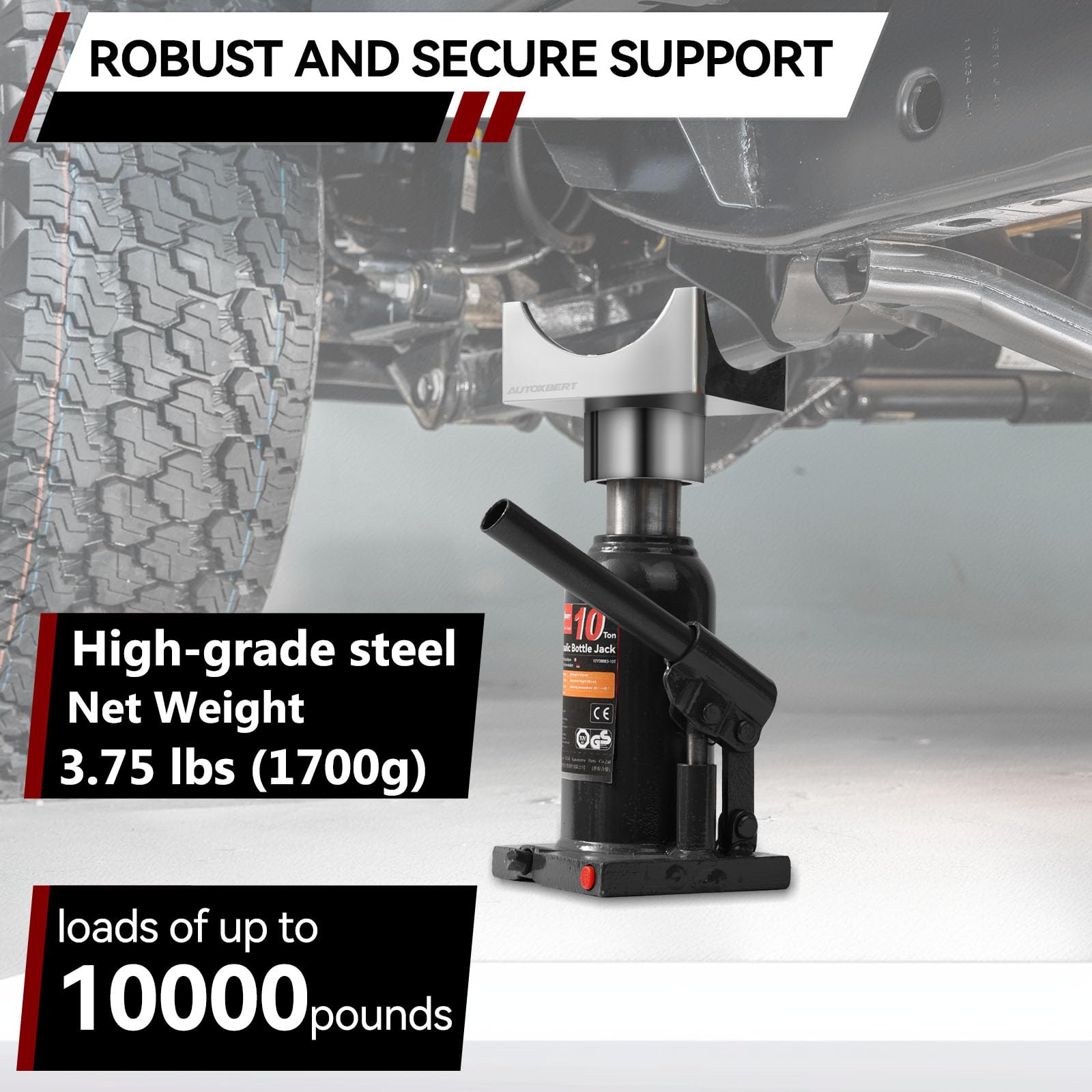 Adapter do podnośnika butelkowego siodła siodełko podnoszące 3-20 ton kołyska podnosząca 7,6 cm 10,2 cm stalowa podstawa do hydraulicznego podnośnika podłogowego butelki