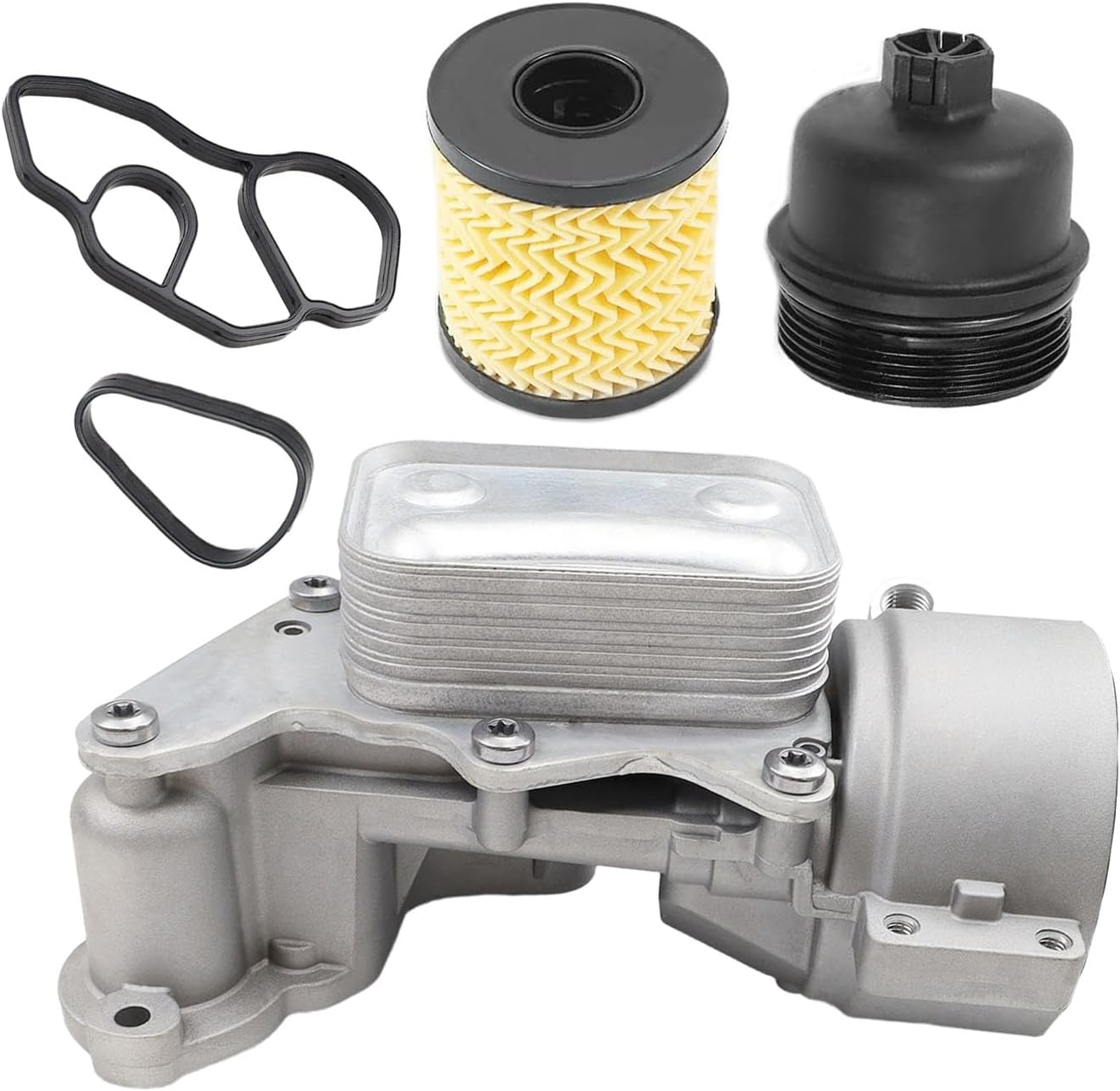 Engine Oil Cooler Filter Housing Replacement for 2011-2015 Mini Cooper, 2011-2016 Mini Cooper Countryman, 2013-2016 Mini Cooper Paceman Direct Replacement OE 11428643745 11427583112