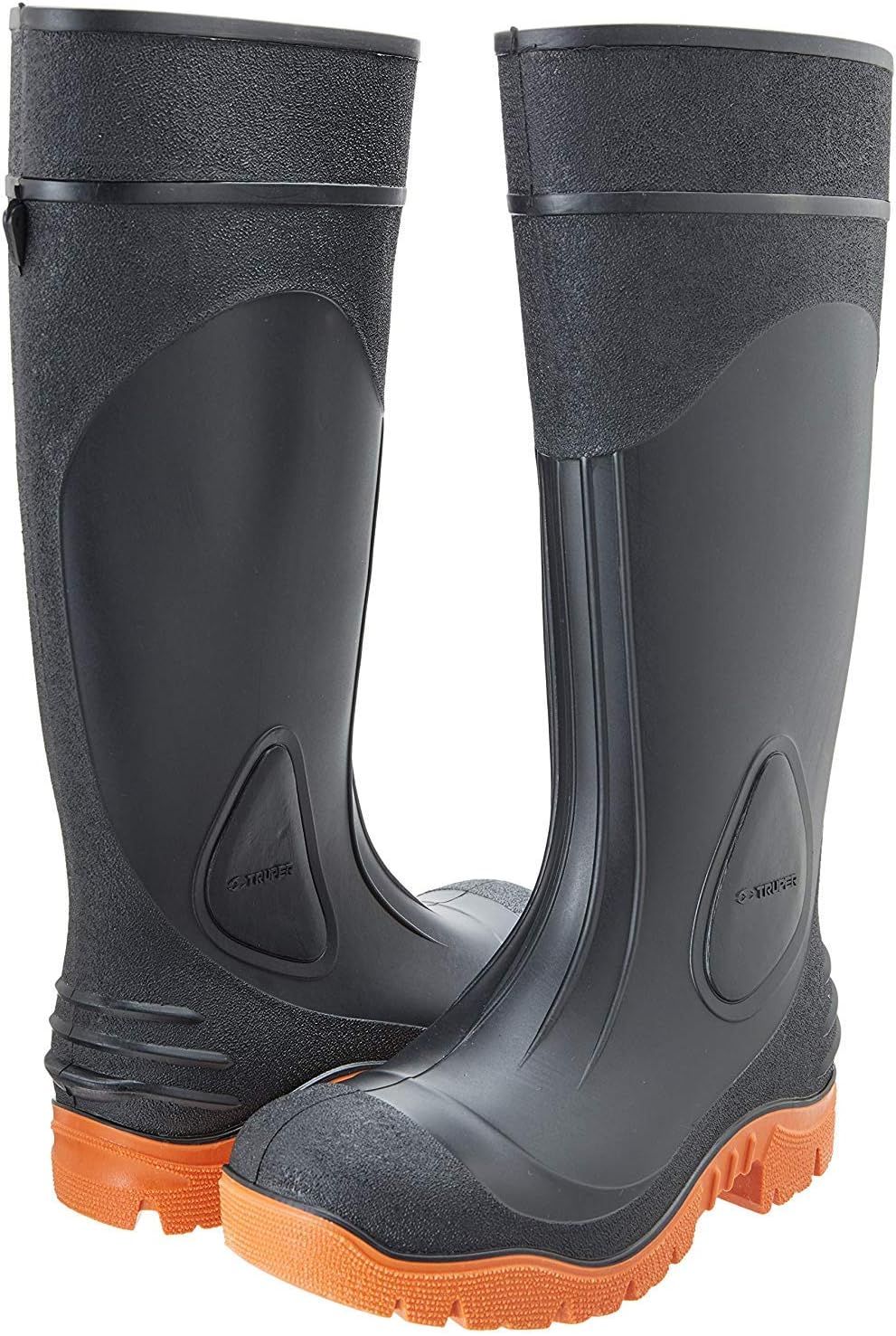 TRUPER BOT-27I Black Rubber Work Boots. Size 9