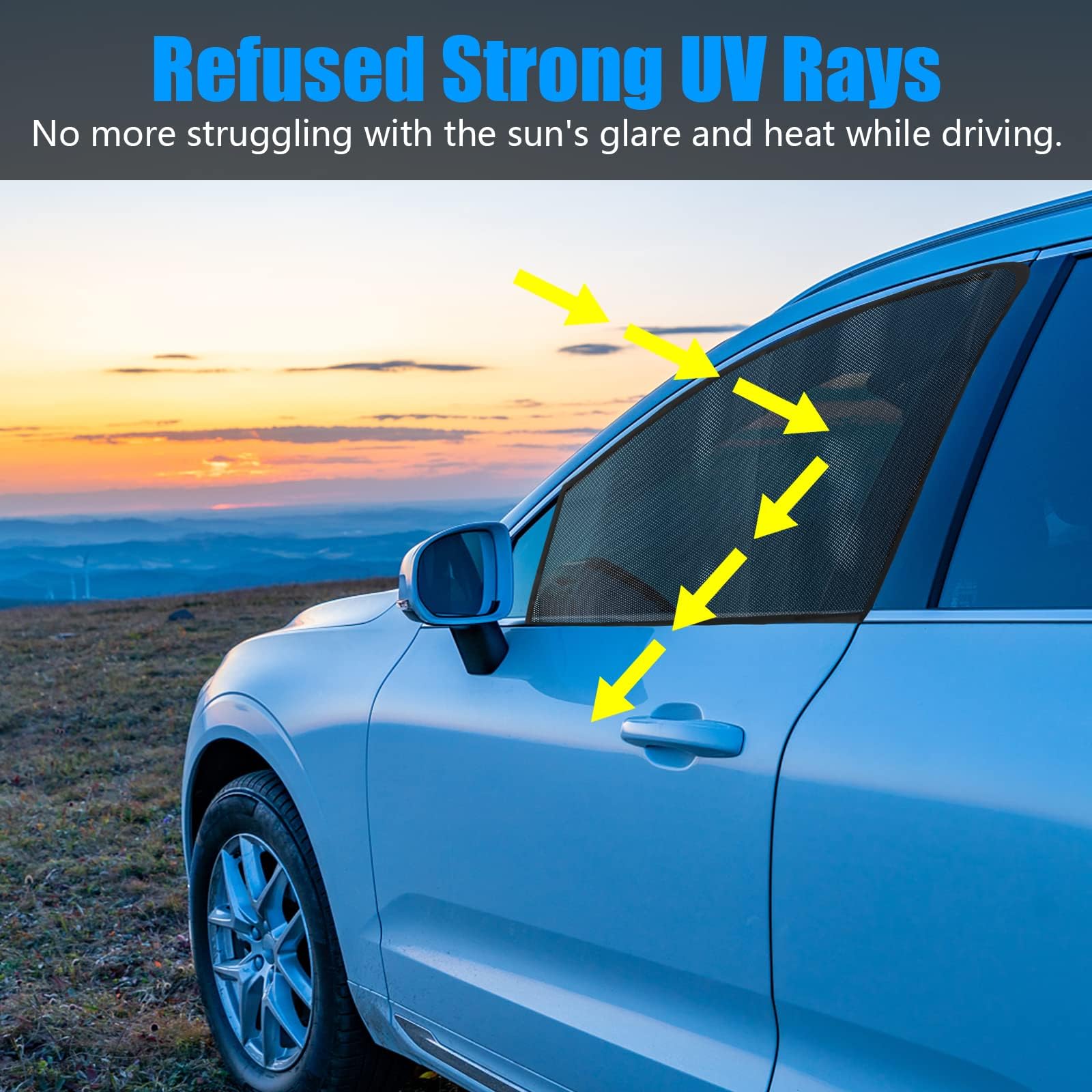 Sonnenschutz Vorhang Auto für Mazda 5 CW 2011-2018, Seitenscheibe Heckscheibe Shades Magnetisch Sonnenblende Autofenster UV Schutz, Rear Side Window- 2Pcs