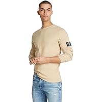 Calvin Klein Jeans Maglietta Maniche Lunghe Uomo Badge Waffle LS Tee Basic