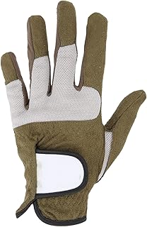 SUNGOOYUE Men Golf Gloves, Left Hand Microfiber Golf Gloves, Left Hand Microfiber Sweat Absorbent Soft Breathable Golf Gloves Army Green
