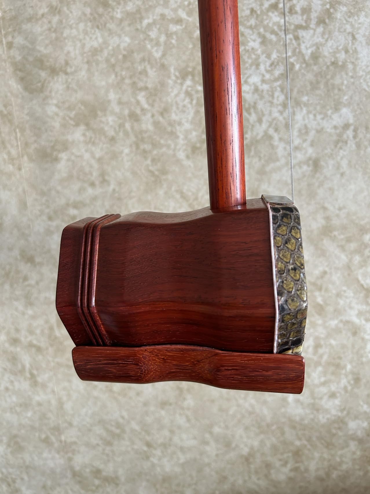 LANDTOM Erhu Tête de dragon concert et collection Bois de santal rouge (B)