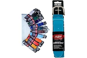 Adjustable Light Blue Baseball Belt for Fastpitch Softball