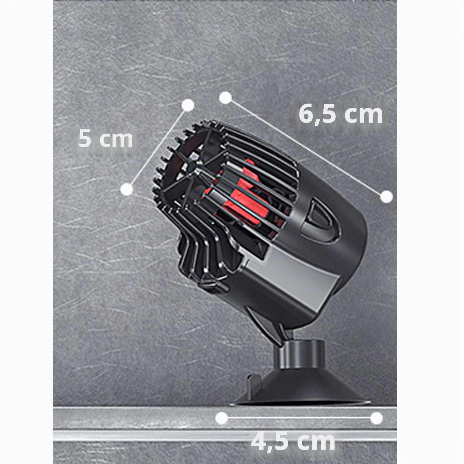 Pompe de circulation Wavemaker pour aquariums d'eau douce et d'eau salée 3000L/H 360° pivotante Noir