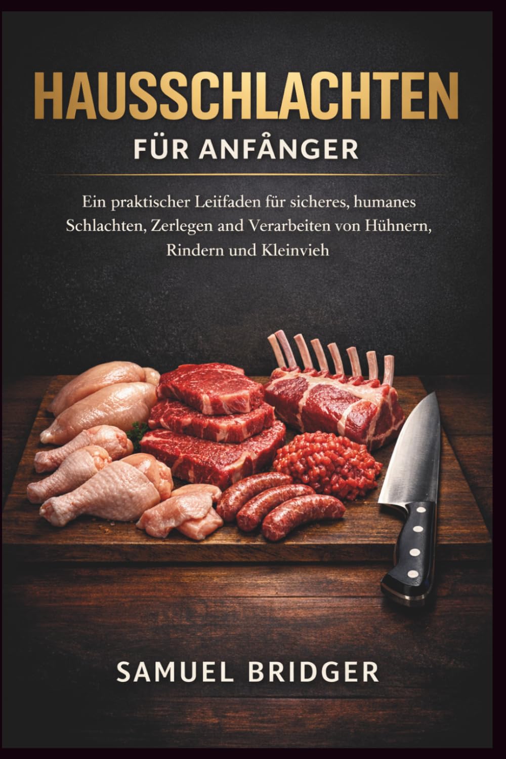 Hausschlachten für Anfänger: Ein praktischer Leitfaden für sicheres, humanes Schlachten, Zerlegen und Verarbeiten von Hühnern, Rindern und Kleinvieh
