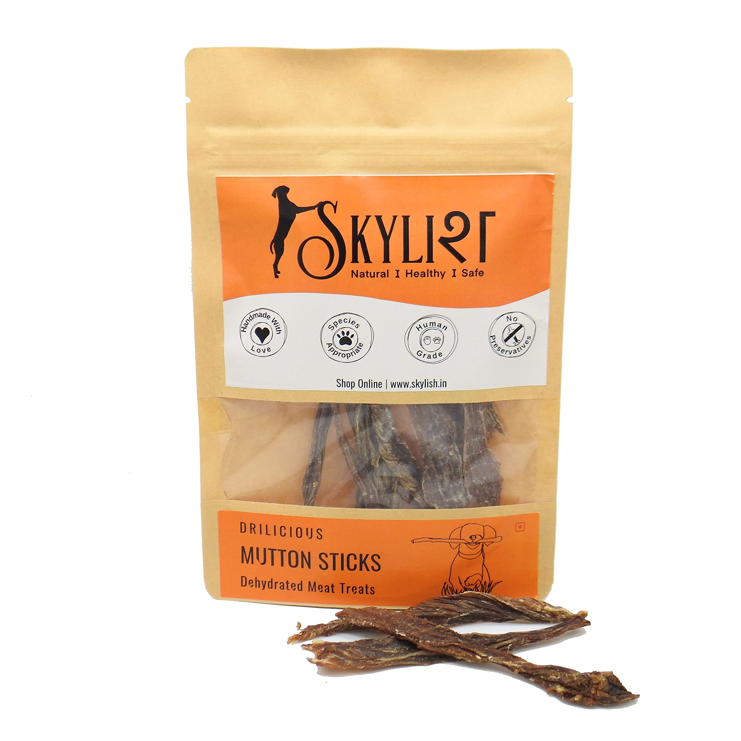 Skylish Mutton Sticks 50g, Certified Safe Mutton Jerky Boneless Treats, High in Protein, Single Ingredient, No Preservative Dog Treats, Third Party Tested (B0B8DMV19R) Amazon Price History, Amazon Price Tracker