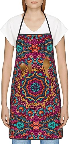 Miniatura 3 de Delantales de cocina para mujeres con bolsillos, delantal divertido para mujer, delantal impermeable lindo para cocinar, cocina, chef camarera