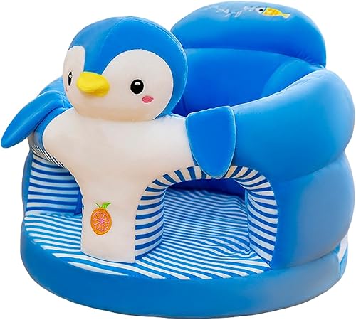 Miniatura 1 de TRURENDI Silla de bebé con relleno, lindo animal de dibujos animados en forma de bebé, silla para aprender a sentarse, sofá, soporte para la cabeza,