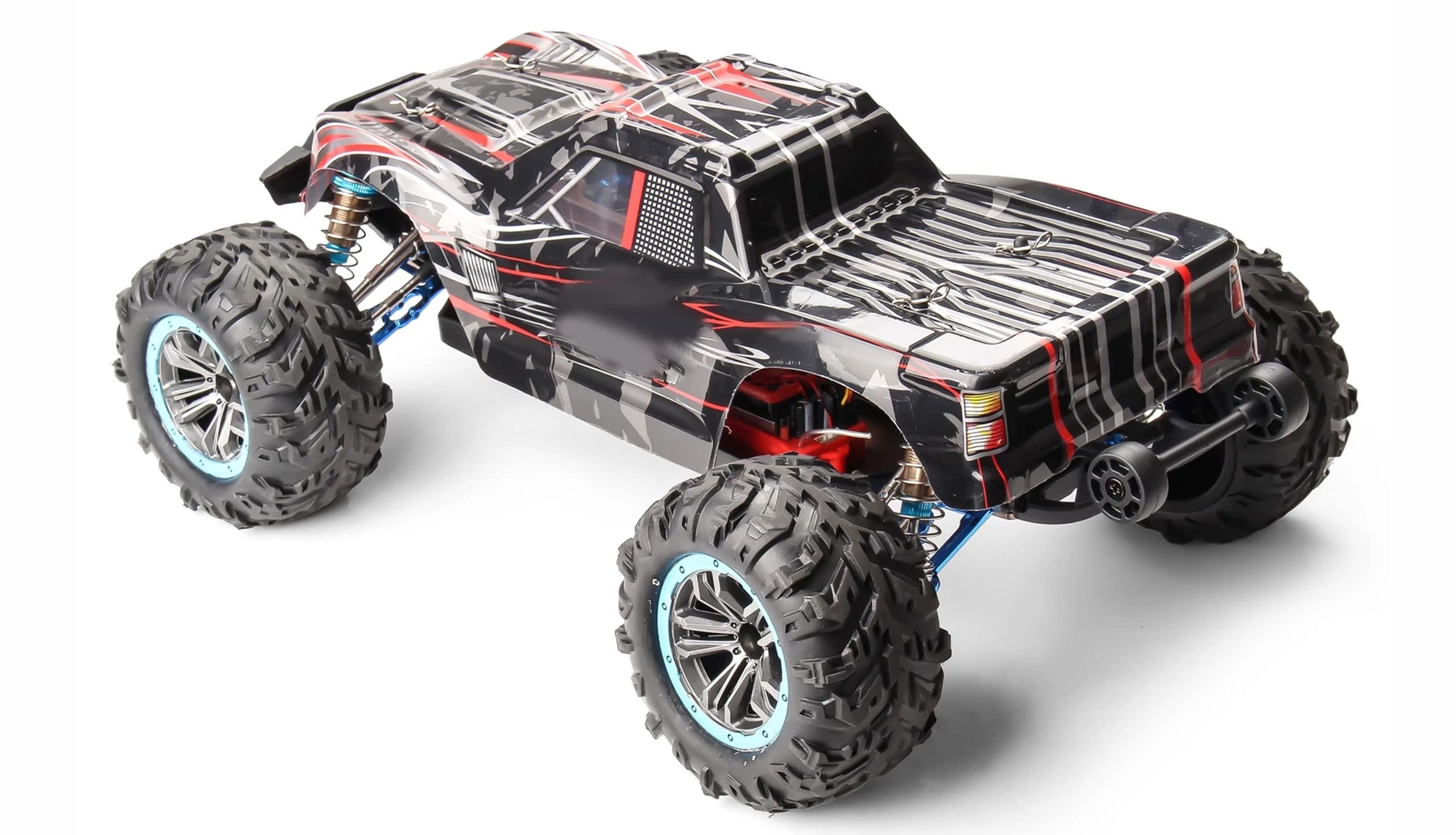 Amewi 22569 Crusher Monstertruck brushless 4WD 1:10 80km/h RTR, Schwarz-rot
