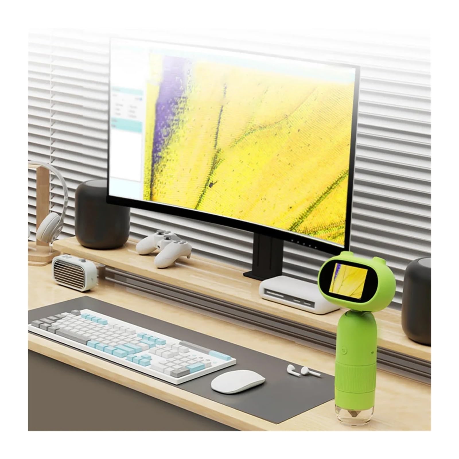 Microscopio Digital de Laboratorio for niños con función fotografía y vídeo, 1000 aumentos, cámara electrónica Lupa for