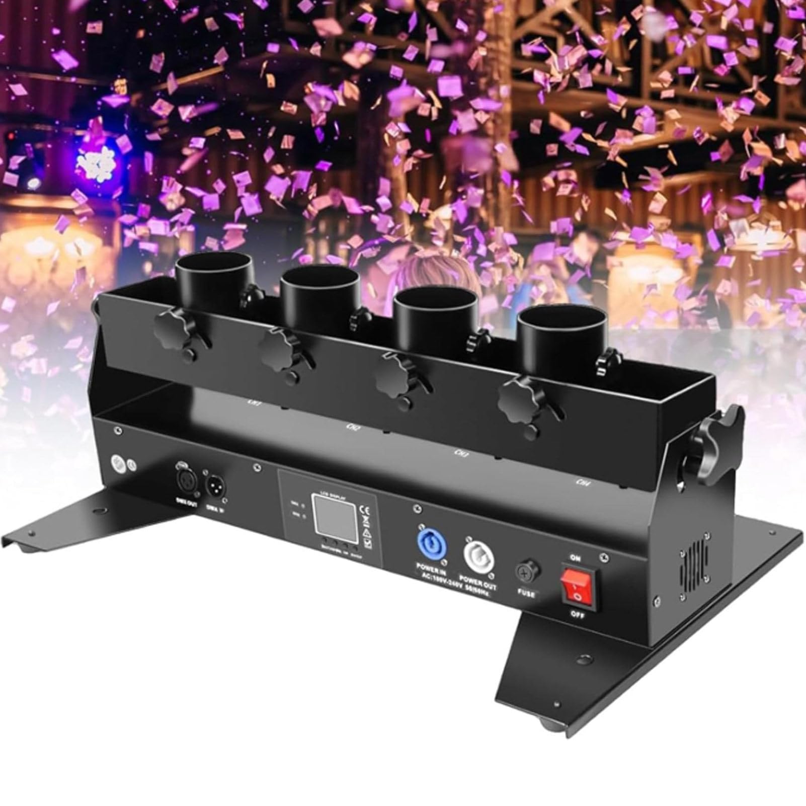 Elektrische Konfetti-Starter-Maschine für Party-Lichteffekte in Clubs, Bars, Hochzeiten und Feiertagsfeiern