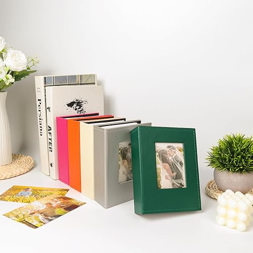 Miniatura 7 de RECUTMS Álbumes de fotos de 100 bolsillos de 4 x 6 pulgadas, página blanca, para niños, niños, familia, libro de fotos de piel sintética, para boda,