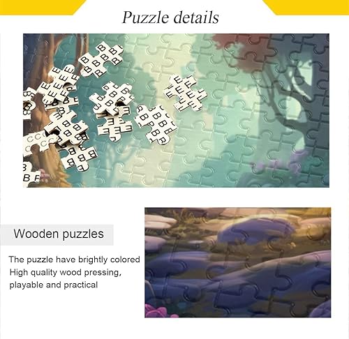 Miniatura 2 de Forest Jigsaw Puzzles 500 Pieces for Adults,Learning Educational Puzzles,Difficult and Challenge Families Toys with Mesh Storage Bag 2012150
