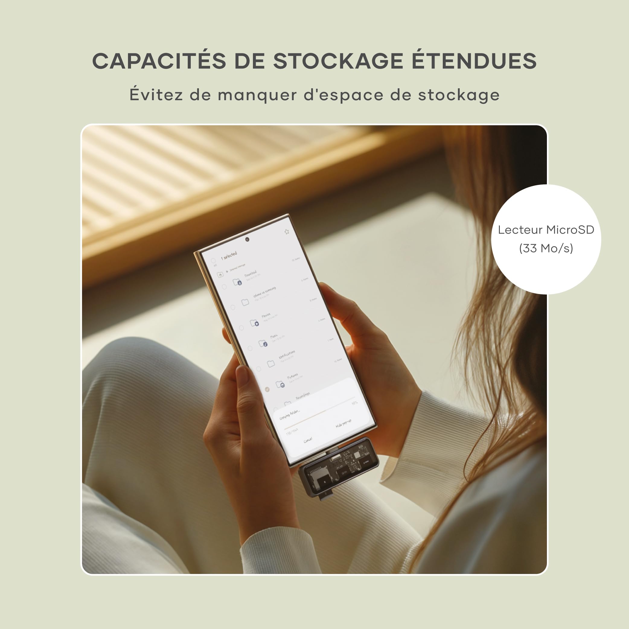 SATECHI Mobile Hub USB C 3 en 1 avec Lecteur MicroSD, HDMI, 100W, 10Gbps