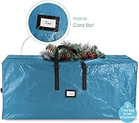 Vista 5 de Hearth & Harbor - Bolsa de almacenamiento para árbol de Navidad de 9 pies, bolsa para árbol de Navidad artificial con asas reforzadas, cremallera