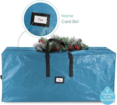 Miniatura 5 de Hearth & Harbor - Bolsa de almacenamiento para árbol de Navidad de 9 pies, bolsa para árbol de Navidad artificial con asas reforzadas, cremallera