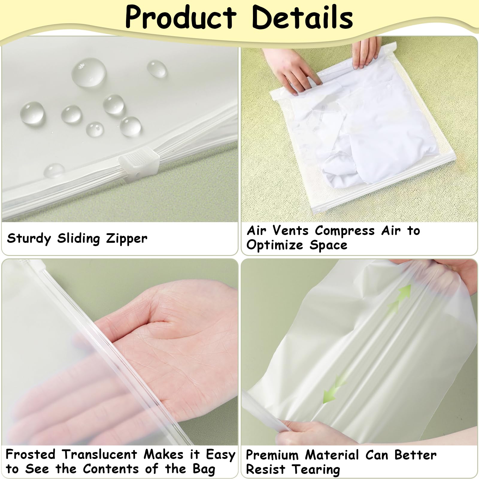 Sacchetti Con Cerniera Richiudibili-sacchetti Con Cerniera Da