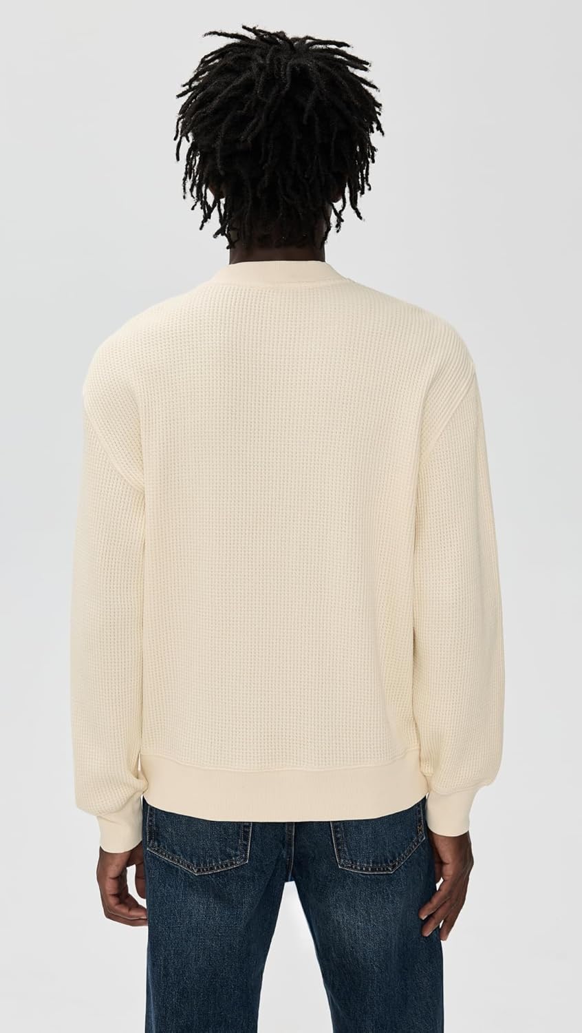 Madewell Men's Waffle-Knit Sweatshirt - Image 3