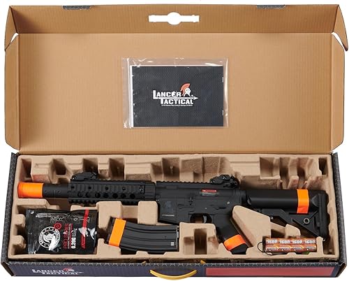Miniatura 3 de Rifle de Airsoft Lancer Tactical Gen 2 compatible con California SD M4 GEN 2 polímero, rifle eléctrico completosemiautomático de Airsoft AEG con
