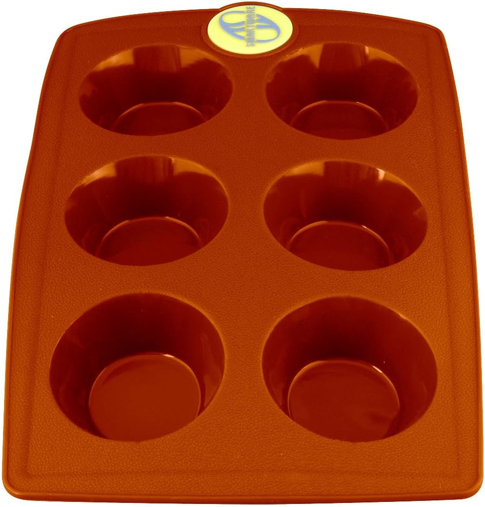 Silicone Muffin Cupcake Pan, Terracotta