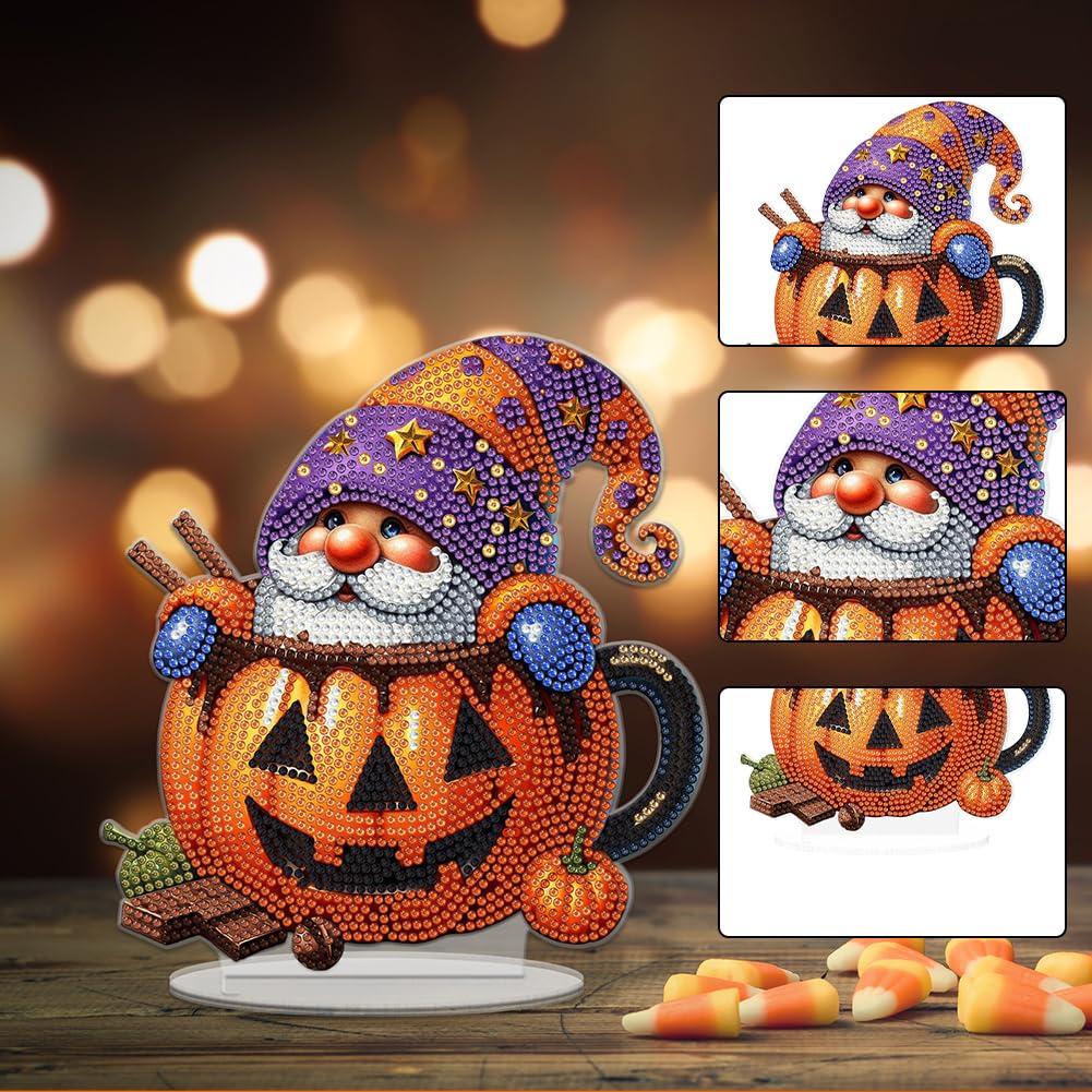 ARPADAMO Halloween Candy House Diamond Painting Kit For Adults - 7.8x7.5 Inch, Special Shaped Crystal Diamonds - View #9