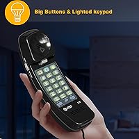 Vista 4 de Teléfono con cable AT&T 688 pies, Negro