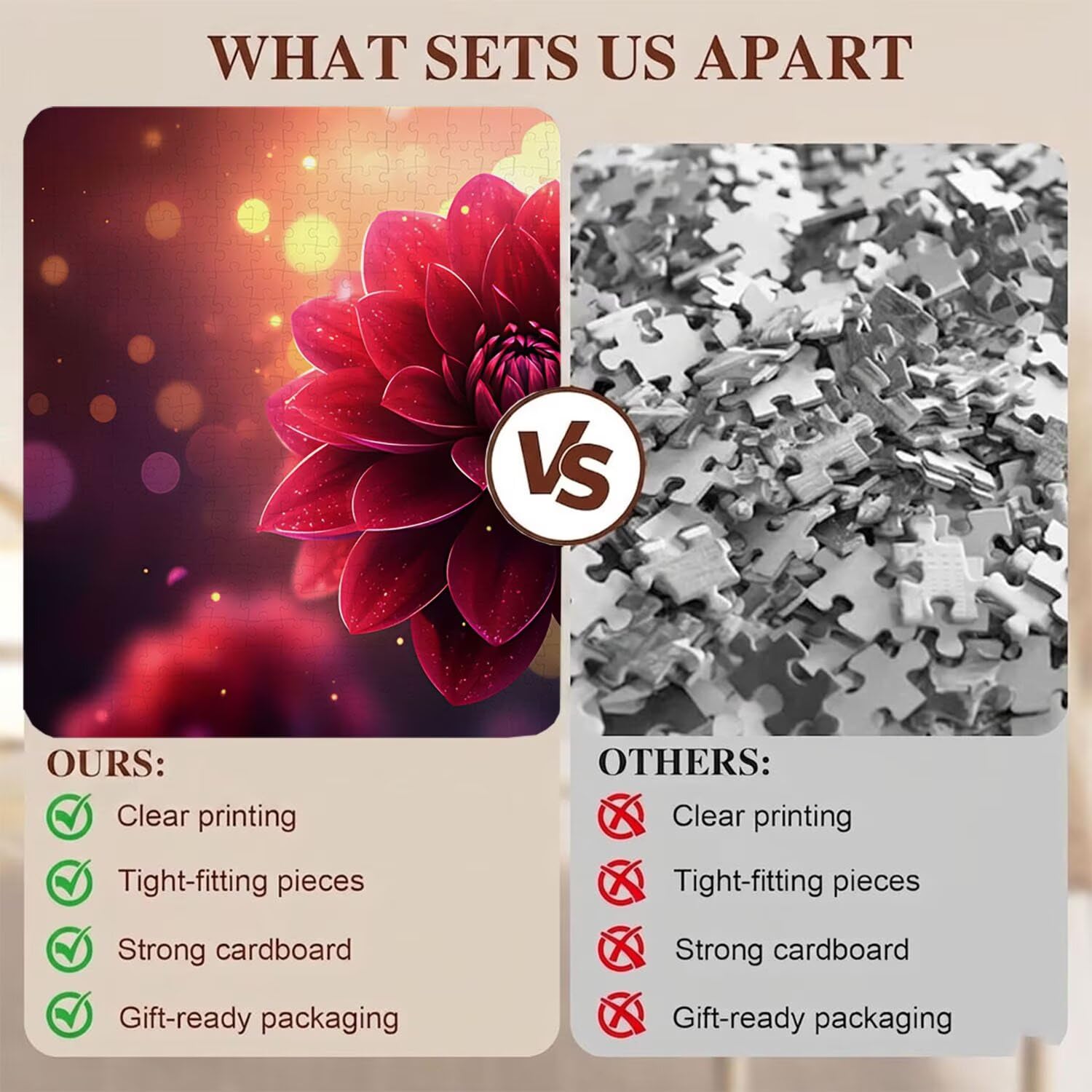 fiore sogno Puzzle 5000 Pezzi per Adulti, Puzzle in Legno - Collezione Classica con Poster Incluso - Sfida di Concentrazione e Passatempo Antistress, Gioco Educativo per Famiglia, 156 x 105 cm f0-360