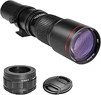 Lente teleobjetiva manual Canon EOS R Series 500 mm f/8 - alta potência, zoom teleobjetiva para câmeras sem espelho