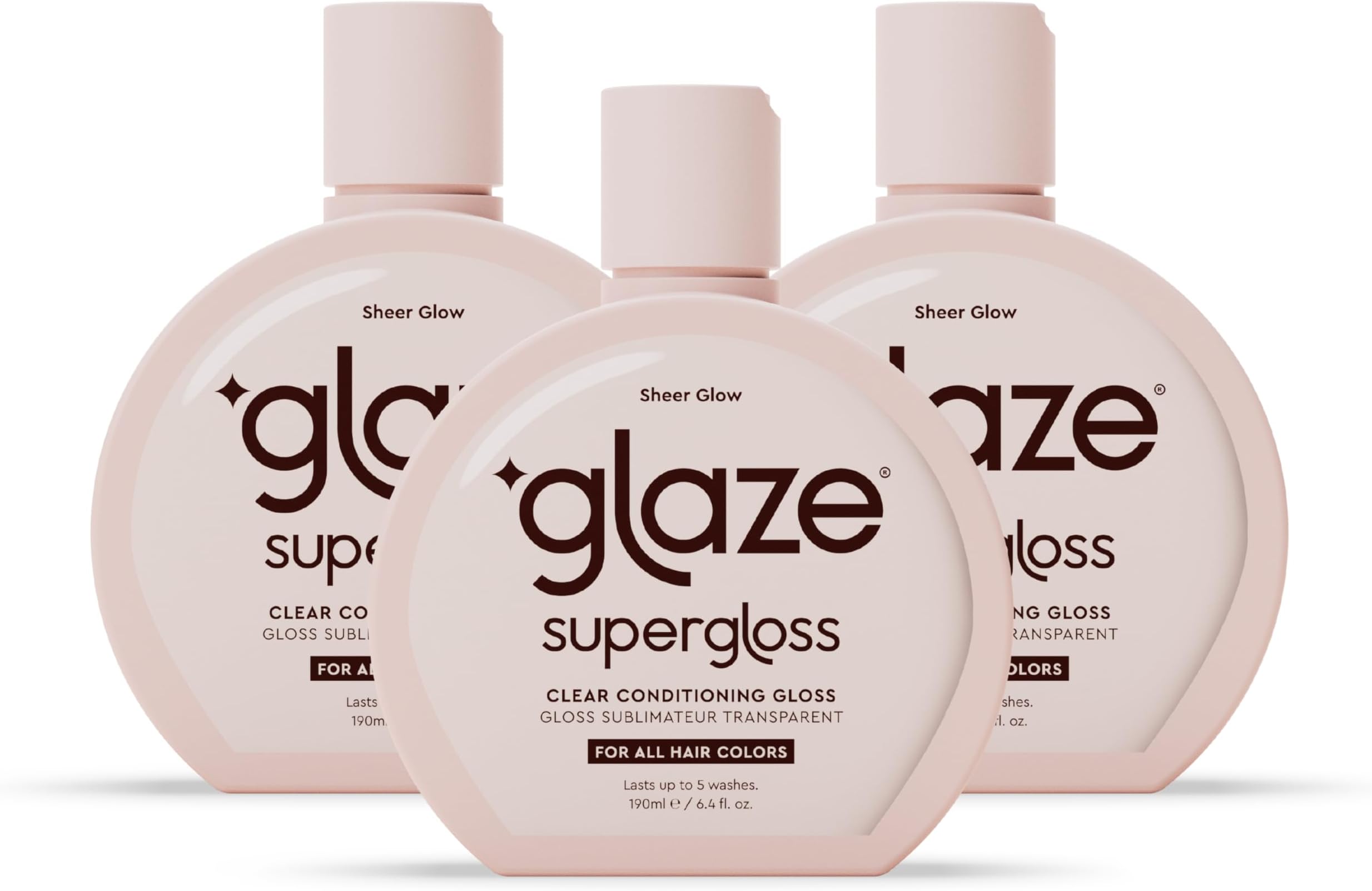 Glaze Super Gloss Sheer Glow Clear Conditioning Gloss – For All Hair Types & Colors, Including Treated – Transparent Hair Gloss that Boosts Color, Shine & Hydration