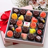 Vista 7 de 2 Pack Valentine's Day Silicone Molds Chocolate Candy Mold Rose Flower Baking Molds Non-stick Silicone Tray Fancy Shapes for Fat Bombs, Caramels