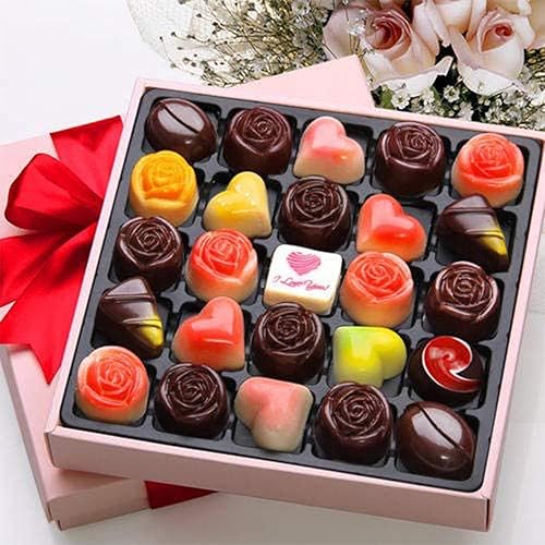 Miniatura 7 de Paquete de 2 moldes de silicona para el día de San Valentín, moldes de caramelo de chocolate, moldes de rosa para hornear, bandeja de silicona