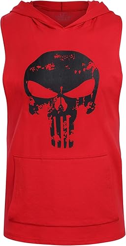 Miniatura 2 de Camisetas sin mangas con capucha para hombre, para culturismo, musculación, sin mangas, para entrenamiento de gimnasio