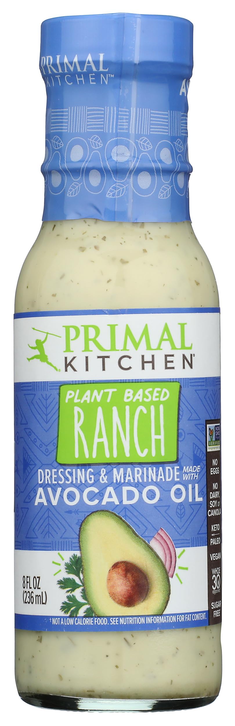 Gluten Free Avocado Oil Dressing & Marinade Vegan Ranch - 8 fl. oz.