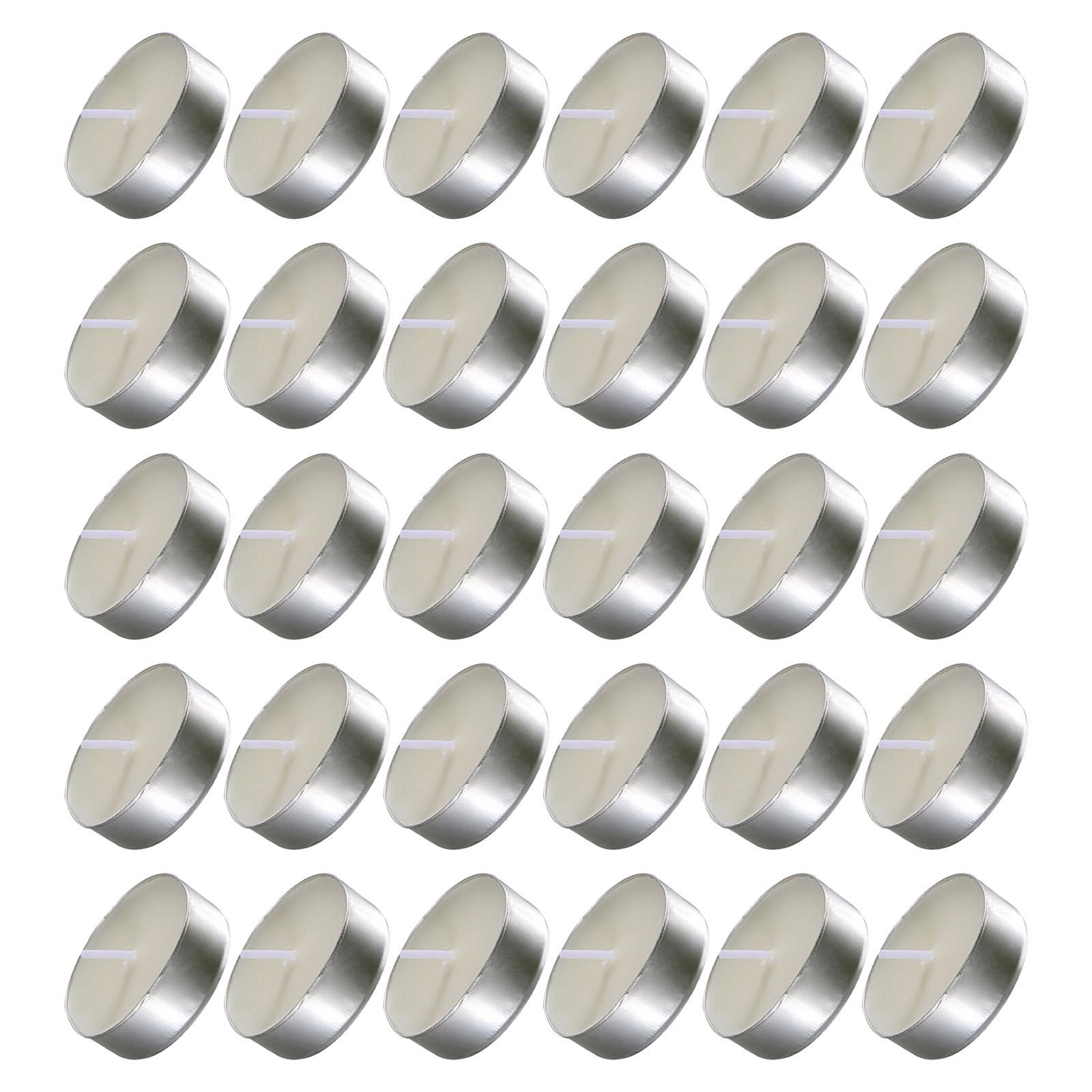 Miniatur Teelichter 150 Stück aus Paraffin und Aluminium | Rauchlos, Gleichmäßige Brenndauer, Elegante Deko, für Hochzeiten, Feiertage und Besondere Anlässe